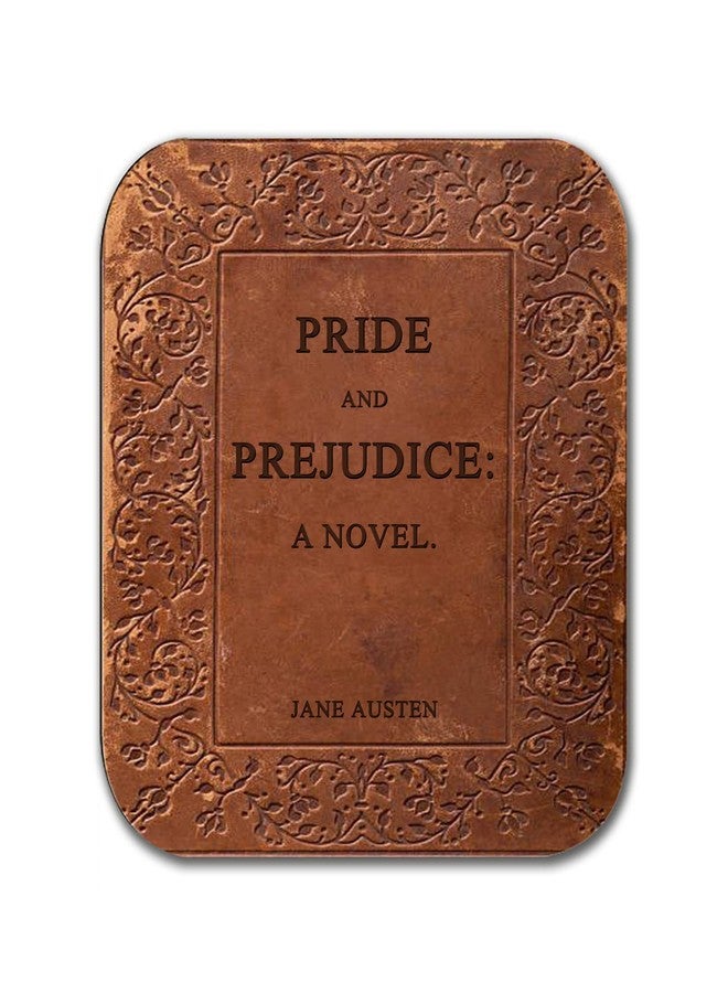Universal Zone 4 Coasters with Most Popular Novels by Jane Austen. Pride and Prejudice, Emma, Sense and Sensibility and Persuasion. 4 Coasters with Wooden Stand. (Book Title) - Image 2