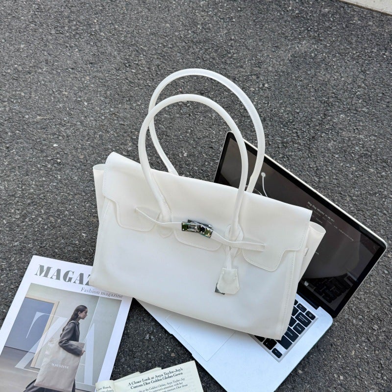 Jelly Tote Bag, Women's Handbag, Korean Style, PVC, Large - Image 1