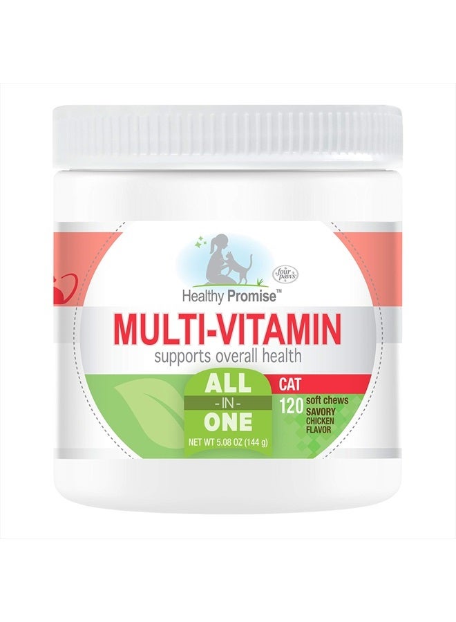 four paws Healthy Promise Cat Multivitamin Soft Chews 120 Count - Image 1