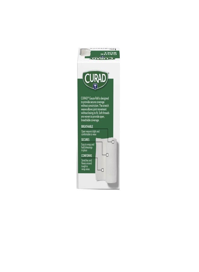 CURAD Stretch Rolled Gauze, 3" x 4.1 yds., Essential First Aid Supply, Pack of 24 - Image 4