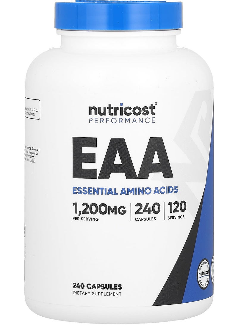 Performance, EAA, 1,200 mg , 240 Capsules (600 mg per Capsule)