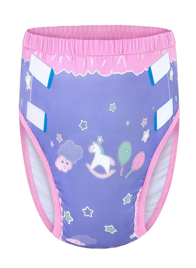 Littleforbig Soft Silky Underwear Comfortable Washable Reusable Adult Training Pants - Little Fantasy S - Image 1