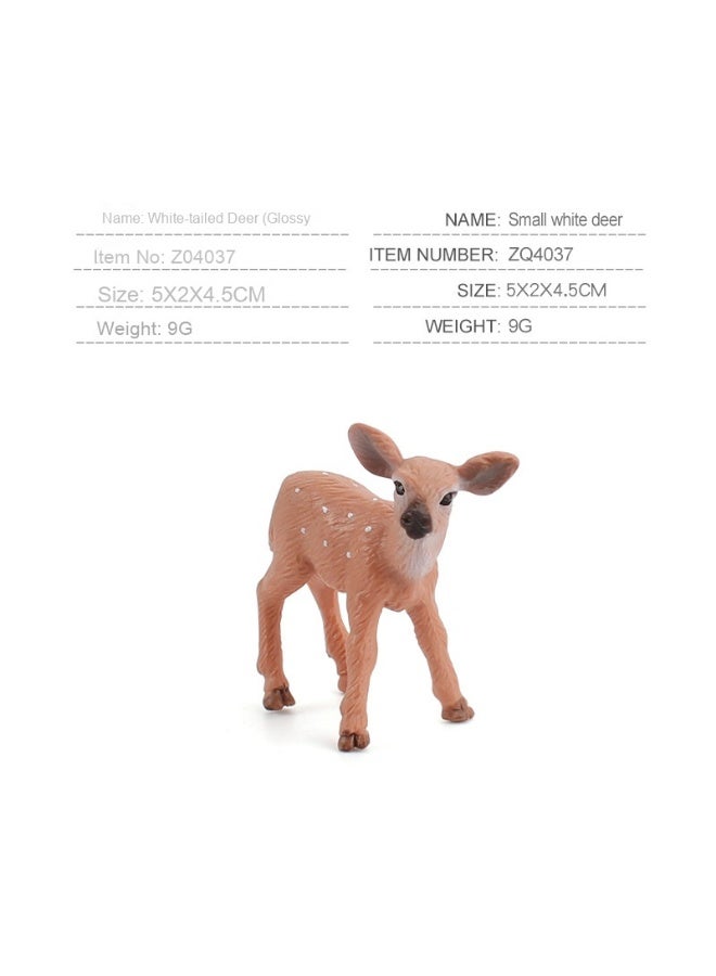 NIBEMINENT Children’s Cognitive Forest Animal Model Set - Deer Collection