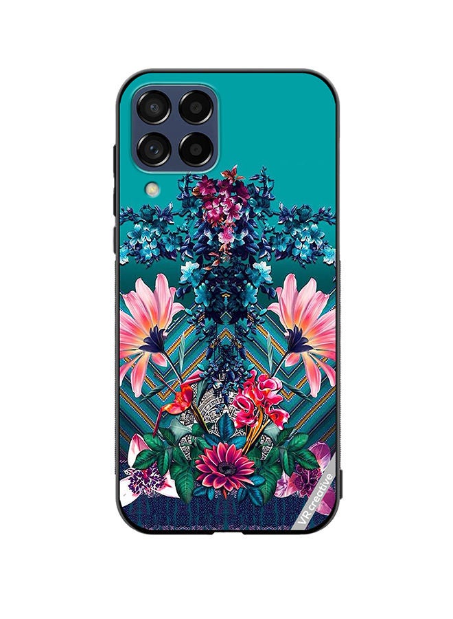 VR CREATIVE Protective Case Cover For Samsung Galaxy M33 Flower Design Multicolour - Image 1