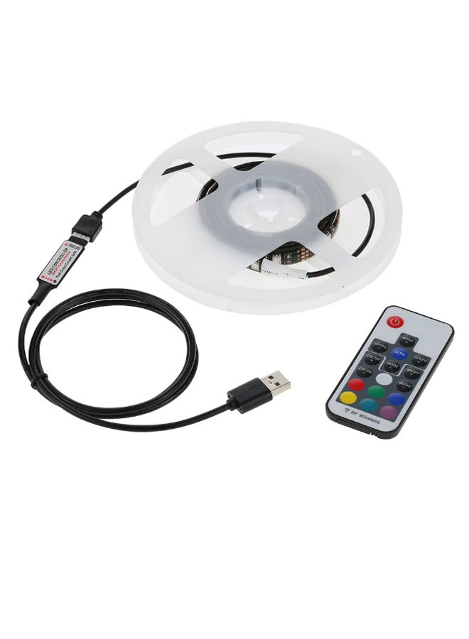 Loquat Flexible RGB LED Strip Light With USB Connector And Remote Control Multicolour 0.5meter - Image 1