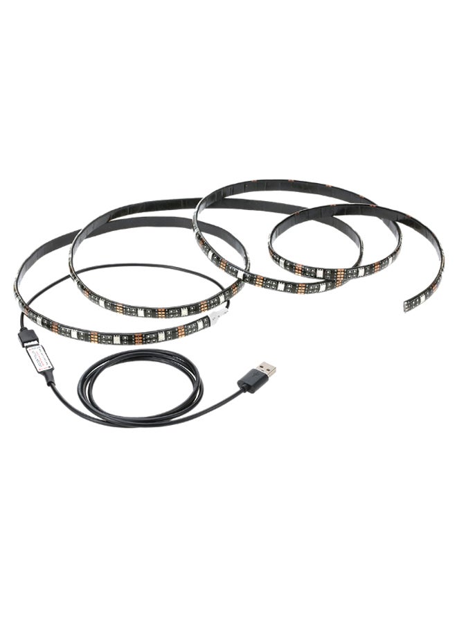 Loquat Flexible RGB LED Strip Light With USB Connector And Remote Control Multicolour 0.5meter - Image 2