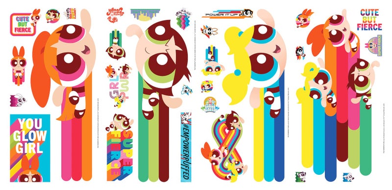 RoomMates RMK5390SCS Powerpuff Girls Peel and Stick Wall Decals