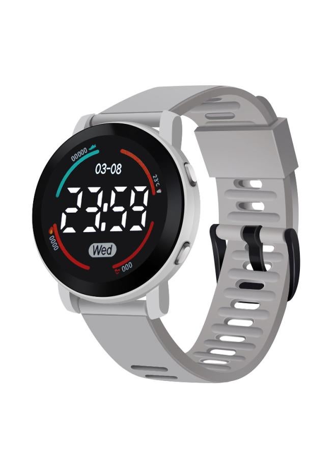 Spot New Electronic Watch Middle School Students Couple Sports Watch Waterproof Round Light Luxury Wind Children's Electronic Watch