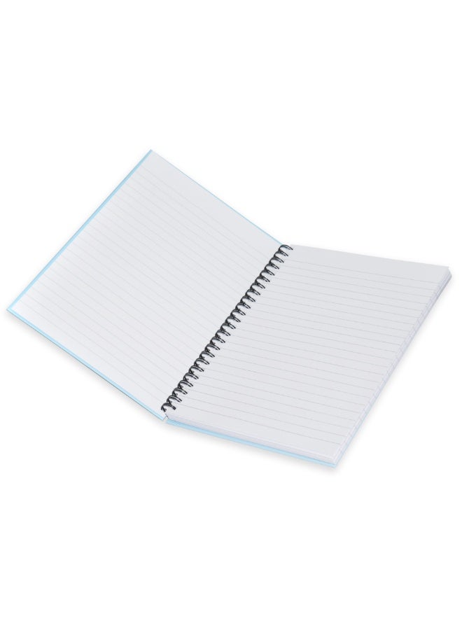 FIS دفتر ملاحظات مغلف صلب حلزوني، حجم A5 (14.8x21 سم)، خطوط مفردة، 100 ورقة، عبوة من 5 قطع - FSNBSA51902 - Image 2