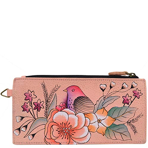 Anna by Anuschka Organizer Wallet | Genuine Leather | Vintage Garden,One Size - Image 1
