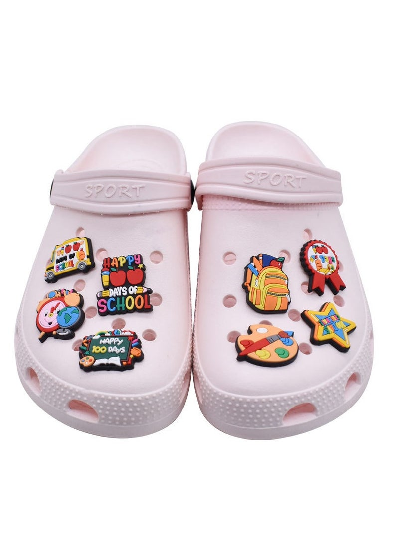 Excefore Shoe Decoration Charms Crocs Charms 25 Pcs  Croc Accessories School Life Student Rewards PVC, Holiday Birthday Party Favors, Charms For Clog Wristband Sandals Bracelet - Image 3