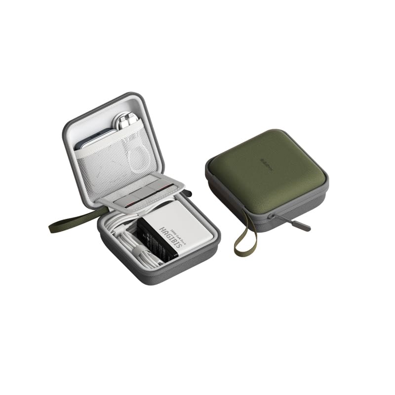 Hagibis Electronics Organizer Travel Case Cable Organizer Bag Pouch Portable Waterproof Carry Case for Cable, Charger,Power Bank, SD Card, Mouse, USB Flash Disk (DPB01 Green) - Image 1