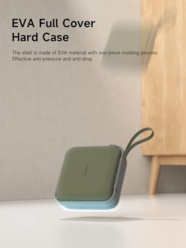 Hagibis Electronics Organizer Travel Case Cable Organizer Bag Pouch Portable Waterproof Carry Case for Cable, Charger,Power Bank, SD Card, Mouse, USB Flash Disk (DPB01 Green) - Image 3
