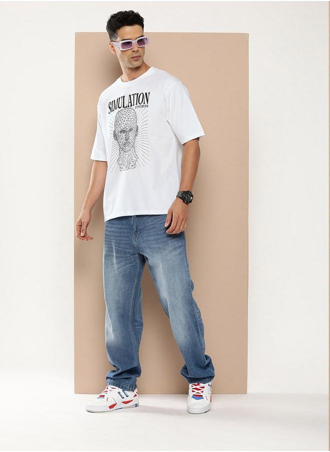 Difference of Opinion Oversized Drop-Shoulder Graphic Print T-Shirt by Styli  - Image 4