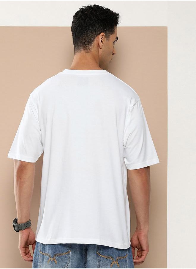 Difference of Opinion Oversized Drop-Shoulder Graphic Print T-Shirt by Styli  - Image 3