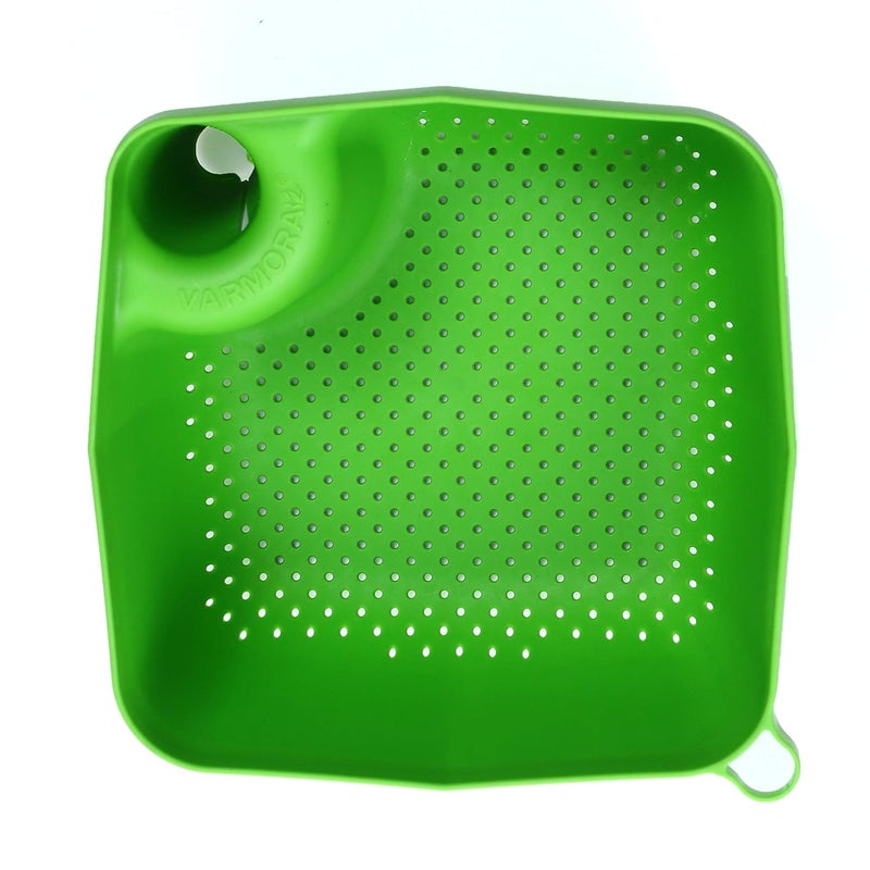 Varmora Plastic Food Strainer Green 3 Pieces - Image 5