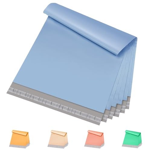 Metronic Poly Mailers 12x15.5 200 Pack, Medium Size Shipping Bags for Clothing, Strong Adhesive Mailing Bags, Tear-Proof Shipping Envelopes for Small Business, Boutique, Postal Bags Poly Bags in Blue - Image 1