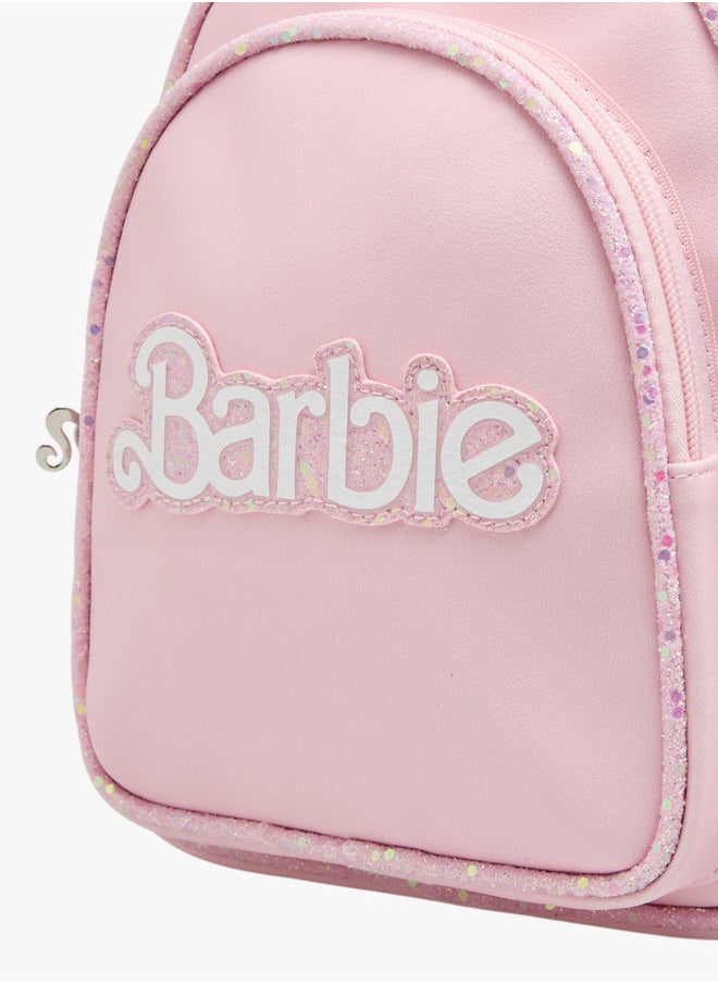 Barbie Applique Backpack with Adjustable Straps and Zip Closure  - Image 4