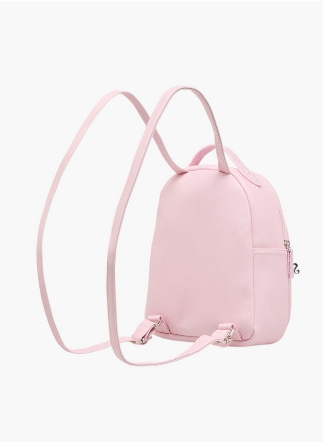 Barbie Applique Backpack with Adjustable Straps and Zip Closure  - Image 3