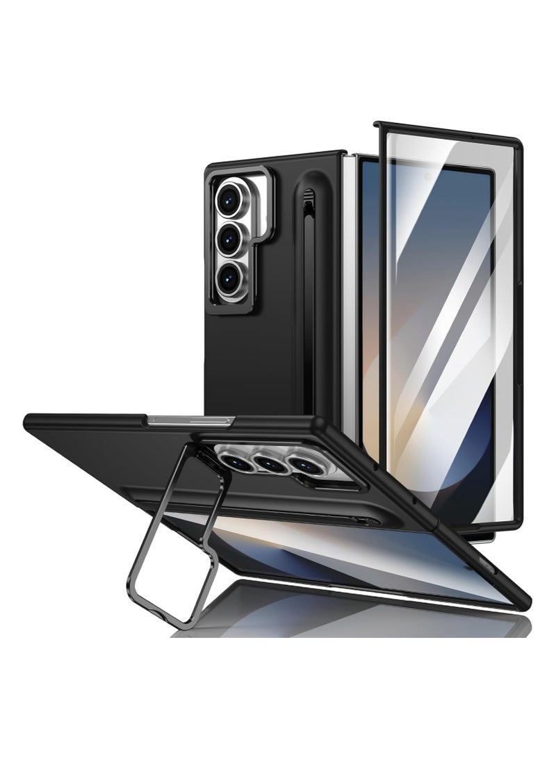 عام غطاء متوافق مع Samsung Galaxy Z Fold 7 5G - 【حامل كاميرا مخفي قابل للطي】 【حامل قلم قابل للإزالة】 【حامي شاشة أمامي】 - غطاء لـ Fold7 - Image 1