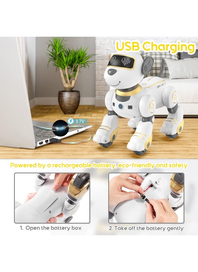 SONOMO SONOMO Remote Control Robot Dog Toy for Kids, Programmable Robotic Puppy, Smart Interactive Stunt Robot Dog Toy for Kids 3-8 Year Gift  - Image 5