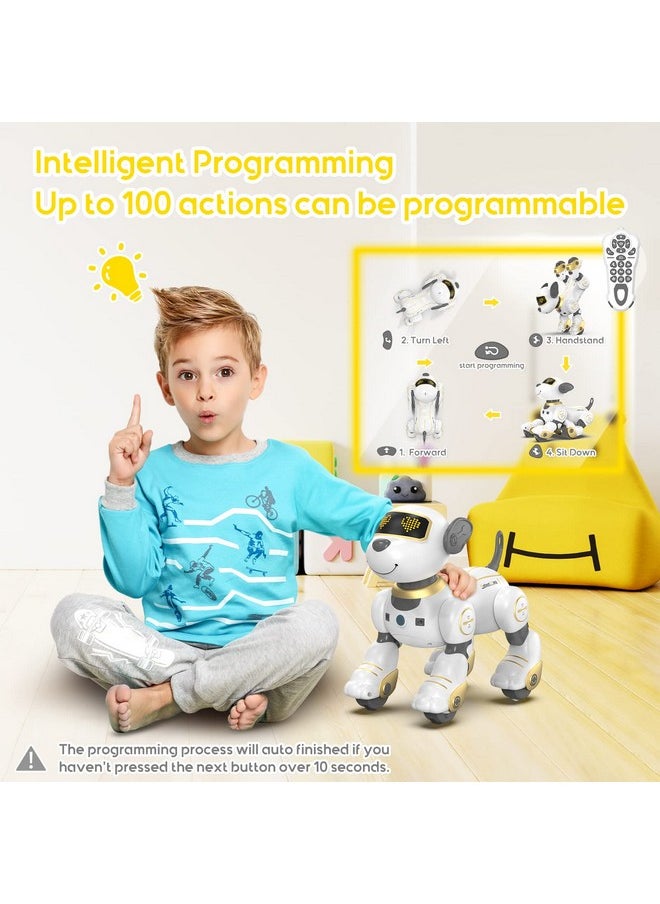 SONOMO SONOMO Remote Control Robot Dog Toy for Kids, Programmable Robotic Puppy, Smart Interactive Stunt Robot Dog Toy for Kids 3-8 Year Gift  - Image 3
