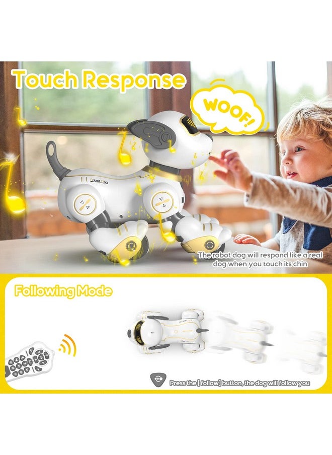 SONOMO SONOMO Remote Control Robot Dog Toy for Kids, Programmable Robotic Puppy, Smart Interactive Stunt Robot Dog Toy for Kids 3-8 Year Gift  - Image 4