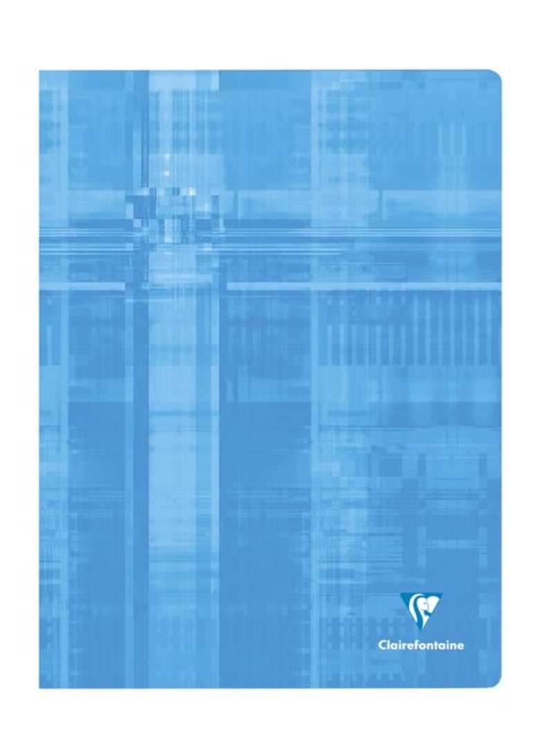 Clairefontaine A4 Size Stapled Notebook With Single Lined Ruling With Margin And Laminated Card Cover Assorted Colours - Image 1