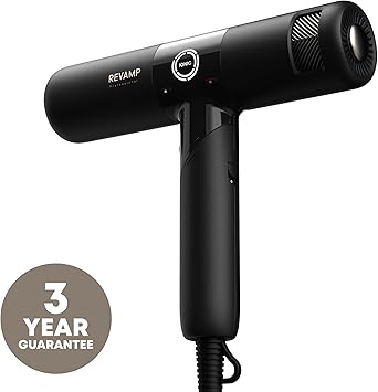REVAMP Enigma Revelation Ionic Portable Hair Dryer Brushless Motor for Quiet Powerful Fast Drying Lightweight Blow Dryer Cold Setting 3 Magnetic Attachments for Salon Professional Styling - Image 2