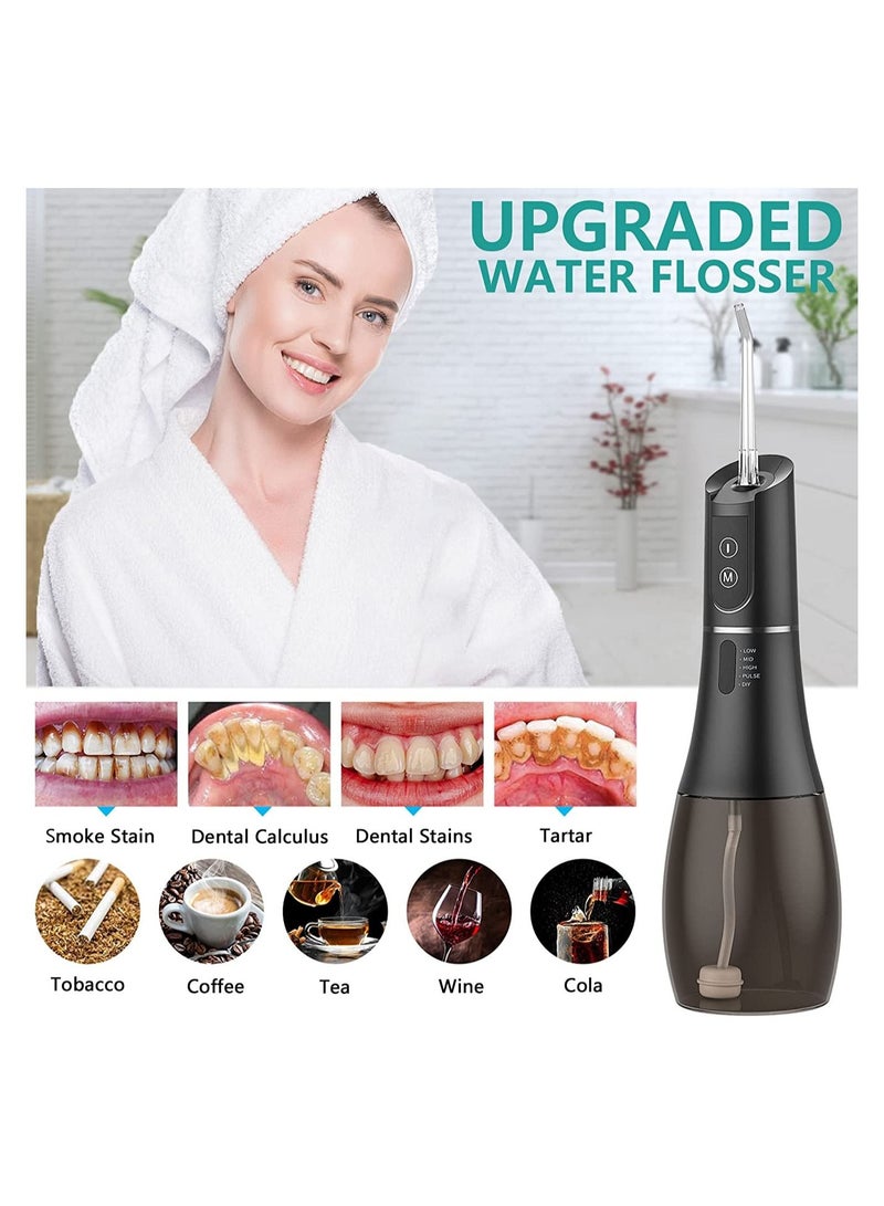 Sharpdo Cordless Water Flosser for Teeth Cleaning,5 Modes Water Dental Flosser Portable Rechargeable Oral Irrigator Water Teeth Cleaner with 6 Replacement Tips Waterproof Flossers Water for Teeth Cleaning - Image 5