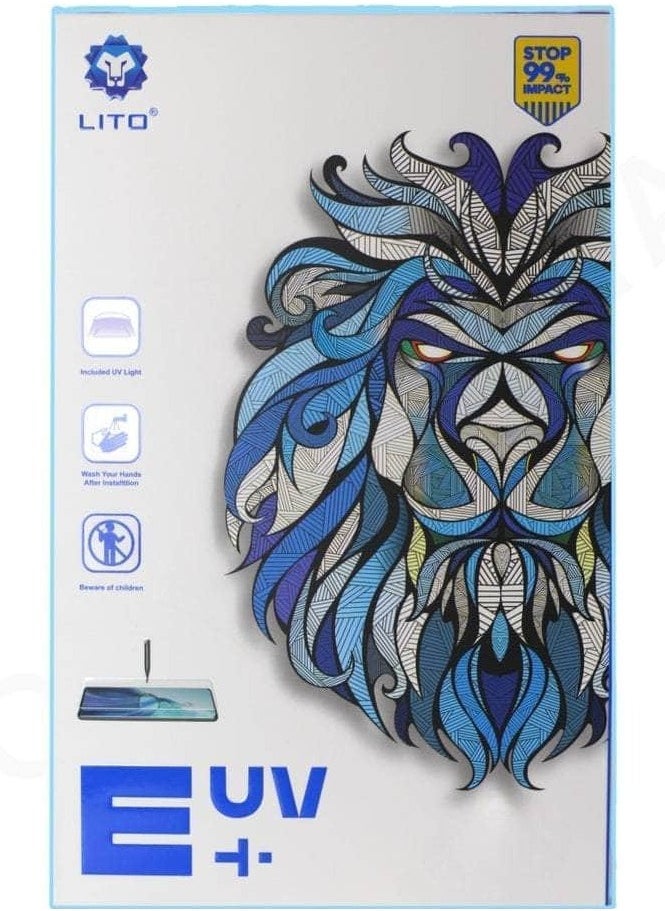 Lito - UV Tempered Glass For Samsung Galaxy S10 PLUS , 3D Curved Edge High Definition Anti Scratch 9H Hardness Bubble-Free UV Tempered Glass Protector Compatible with  Samsung Galaxy S10 PLUS - Clear - Image 1