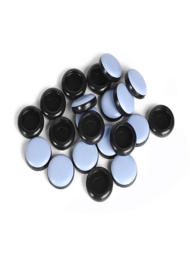 Furnigear Chair Glides Sliders Chair Leg tip caps, Furnigear-Chair Leg Floor Protectors Best Furniture Sliders for Carpet, 1 inch Round, 24 Pack - Image 1