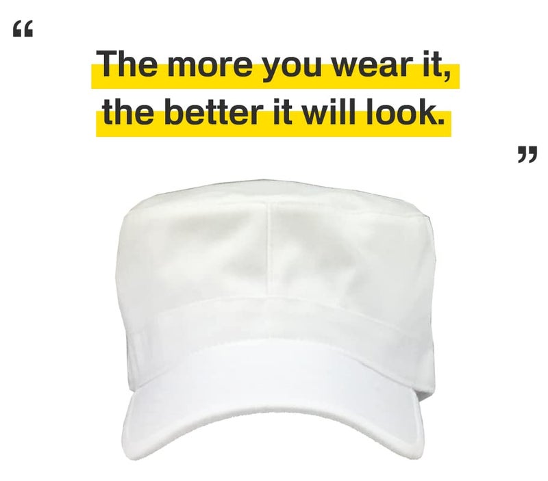KBETHOS KBK-1464 WHT L Cadet Army Cap Basic Everyday Military Style Hat (Now with STASH Pocket Version Available) - Image 5