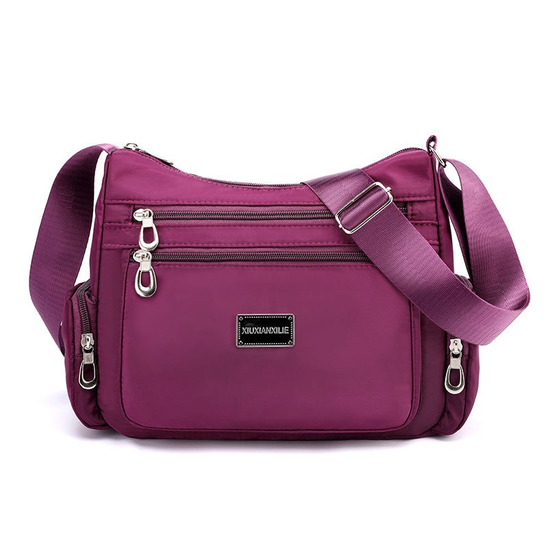 2022 New Bags Fashion Shoulder Bags Womens Casual Nylon Cloth Womens Bags Large Capacity Messenger Bags Manufacturers Wholesale Purple