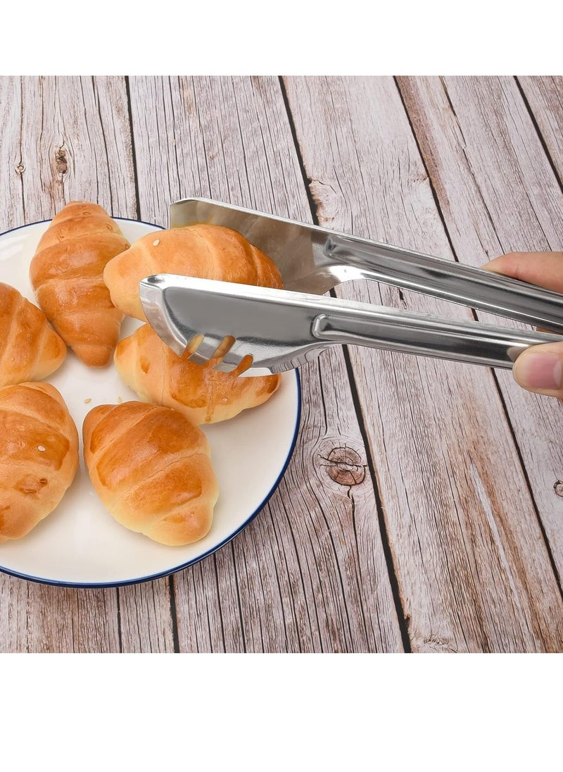 Kitchen Serving Tongs Bread Tongs Stainless Steel Food Clip Buffet Tongs Serving Clips