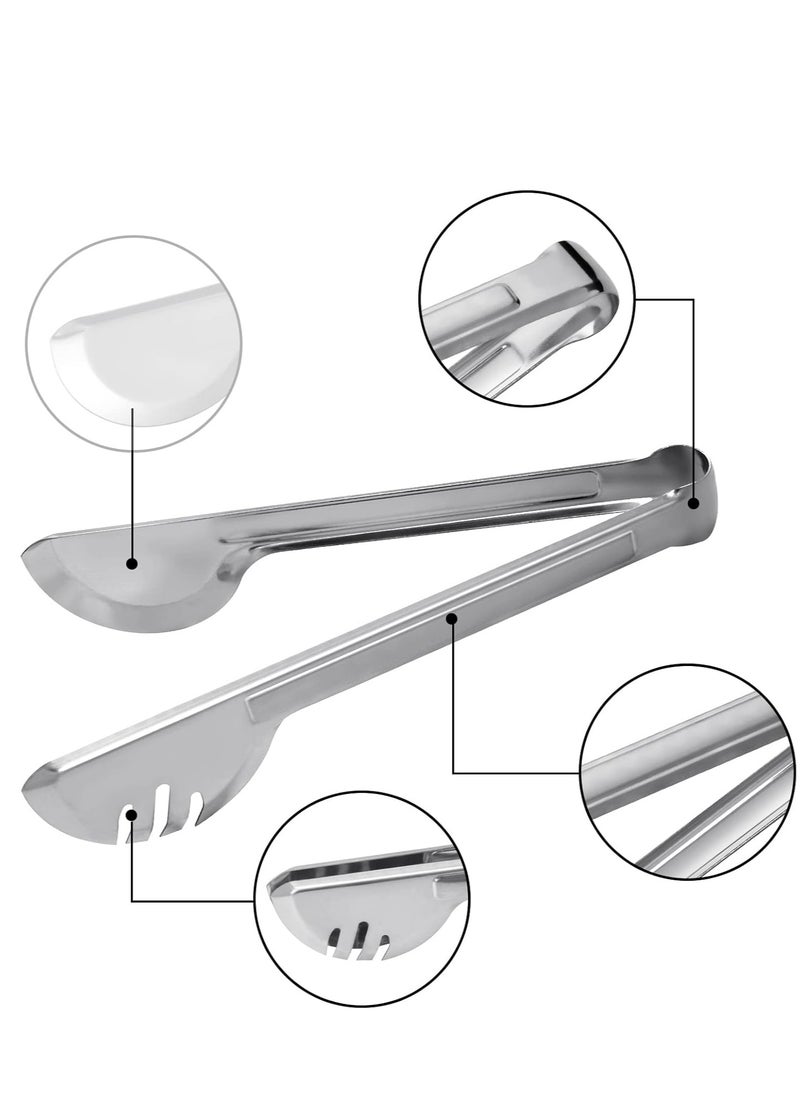 Kitchen Serving Tongs Bread Tongs Stainless Steel Food Clip Buffet Tongs Serving Clips