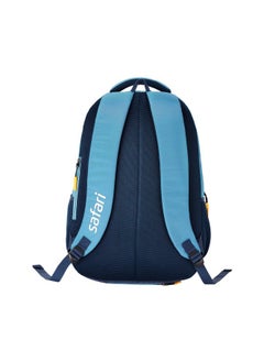Safari Safari Vogue 3 Casual Laptop Compatible Backpack, 3 Compartments with 2 Side and 1 Front Pocket, Dunk Loop, Trick Pocket, Padded Back & Shoulders, 37L, Blue  - Image 4