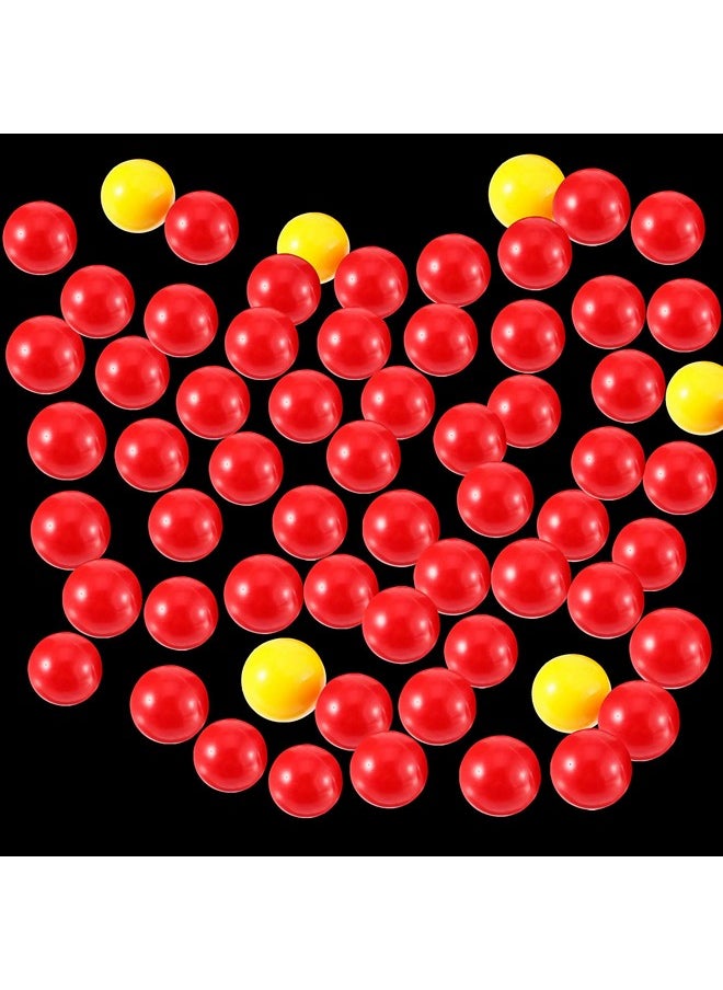 Gejoy 63 Pieces Game Replacement Marbles 3 Set Game Replacement Balls Compatible With Hungry Hungry Hippos, 57 Red Balls And 6 Yellow Balls  - Image 5