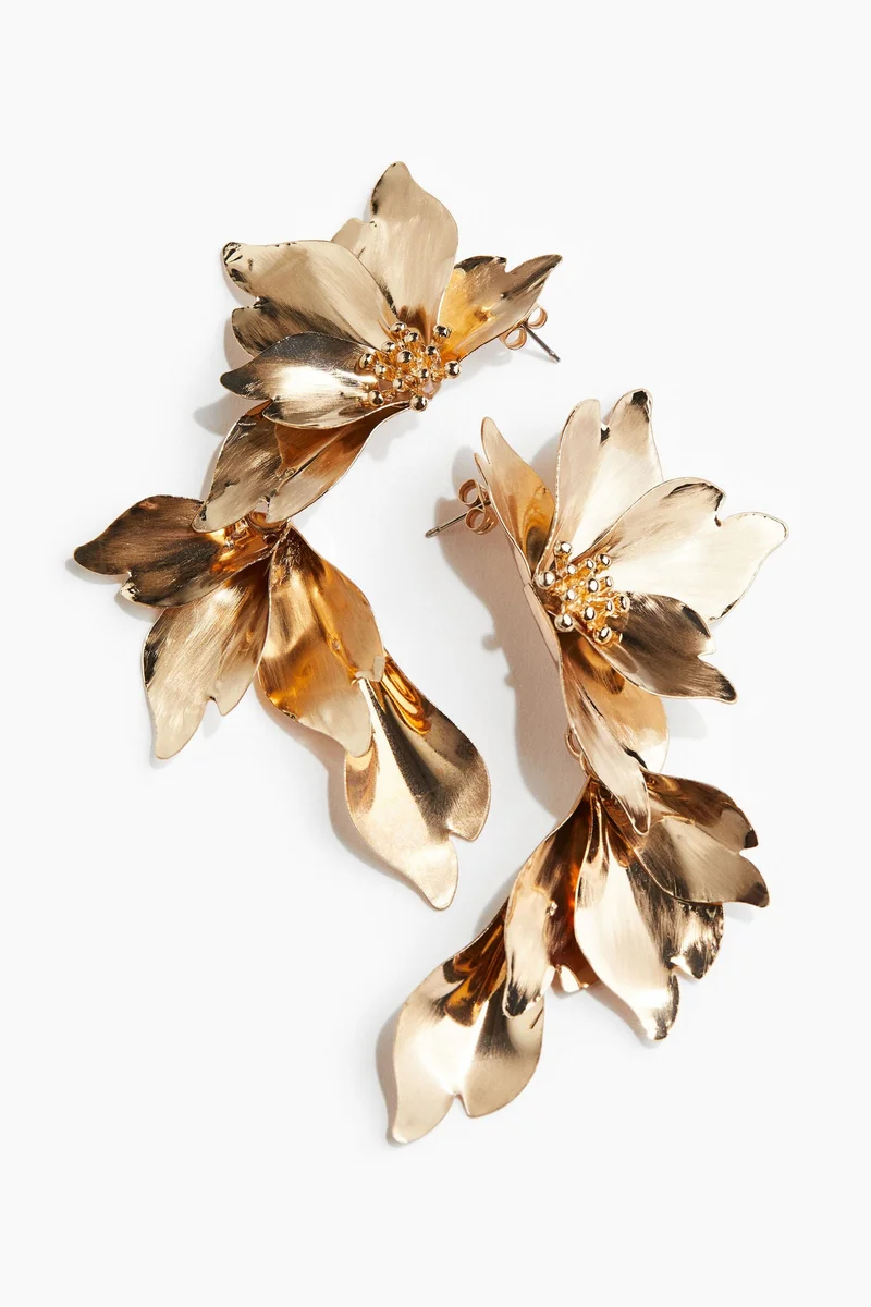 H&M Petal dangle earrings