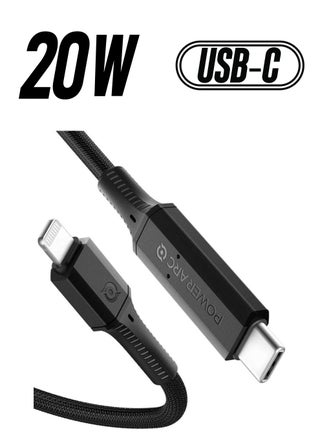 PowerArc ArcWire USB C to Lightning Cable [1 Meter]  MFi Certified Triple Braided Charger Cable for iPhone 14/13/12 Series, Airpods and iPad with Lightning Connector - pzsku/ZD5F4A03A7D158430CF5BZ/45/_/1738233833/a81cb225-66ad-49ab-9e54-b8d8a9174295