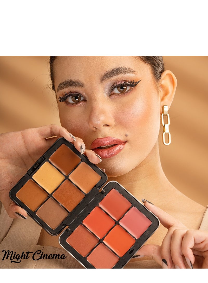 مايت سينما نيو باليت كونتور وأحمر خدود كريمي 12 لون - متعدد الألوان - Image 5