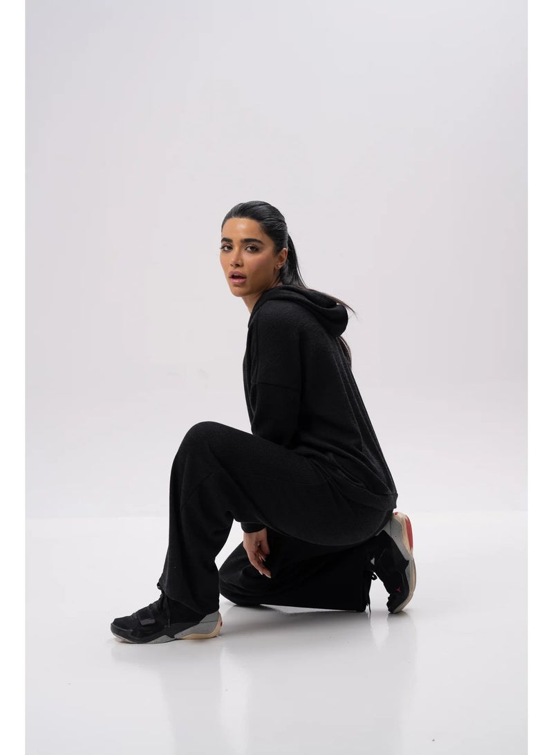 NALA Women’s Black Casual Hoodie - Image 3