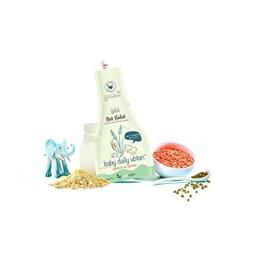 Nat Habit Baby Bath Ubtan with Grain & Gram | Gentle Daily Ubtan for 9 Months to 2 Years Old | Natural, Soap-Free Baby Body Wash | Head to Toe Wash for Babies & Kids | Chemical-Free & Safe, 80g - Image 1