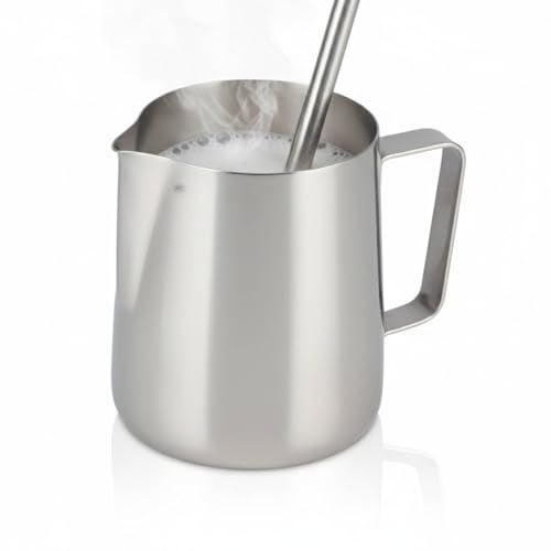 FINALITY Frothing Pitcher Mikey Store 10 Oz, 300 ml Stainless Steel Milk Pot | Set of 1 Piece - Image 5