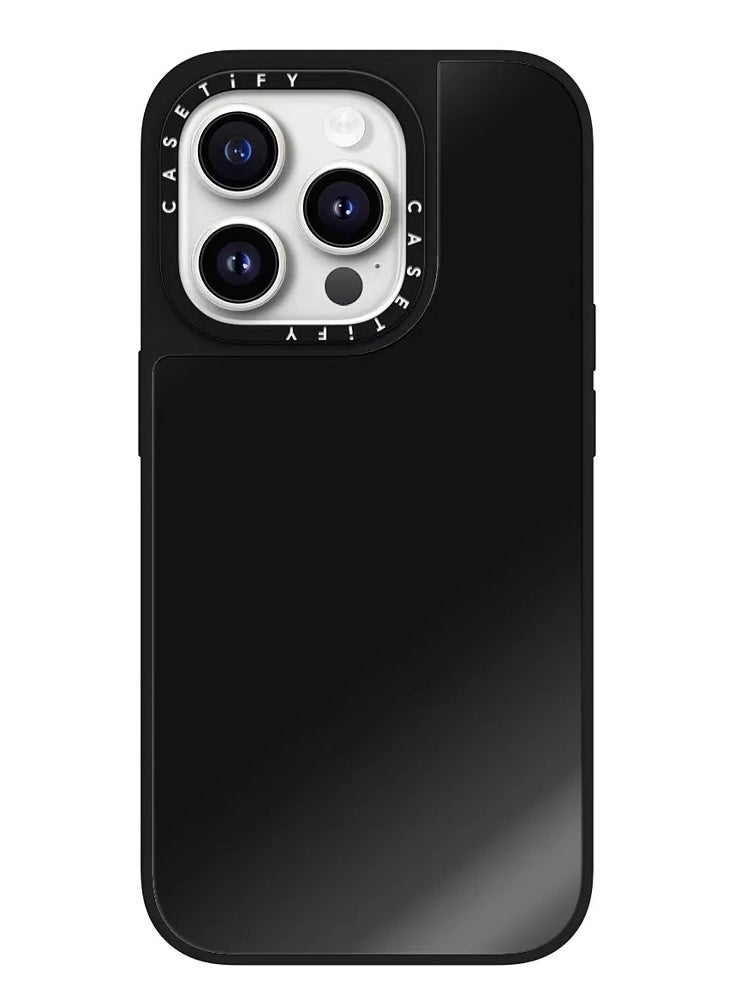 Casetify - Mirror Case for iPhone 14 Pro Max/15 Pro Max/16 Pro Max Reflective Compatible with Magsafe Black On Black - Image 1