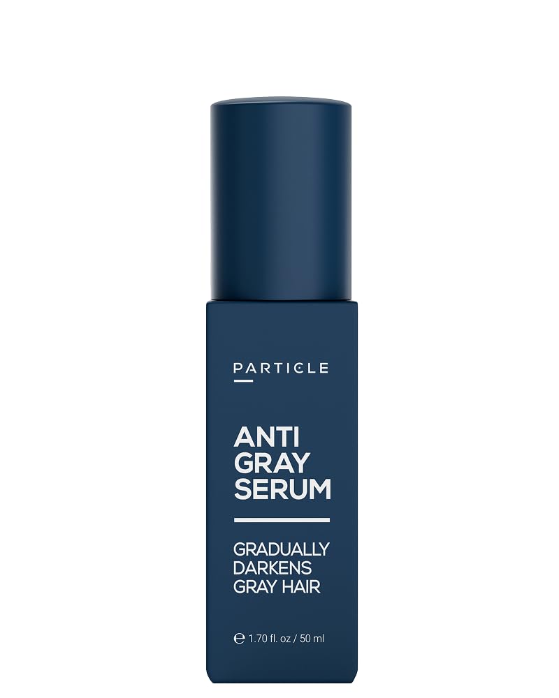 Particle Anti-Gray Serum for Men â€“ Gradually Reduces Gray Hair on Head & Beard Without Dye â€“ Natural Gray Reduction with Silverfreeâ„¢, Vitamin A, Melitane & Allantoin â€“ Peroxide & Ammonia Free - Image 1
