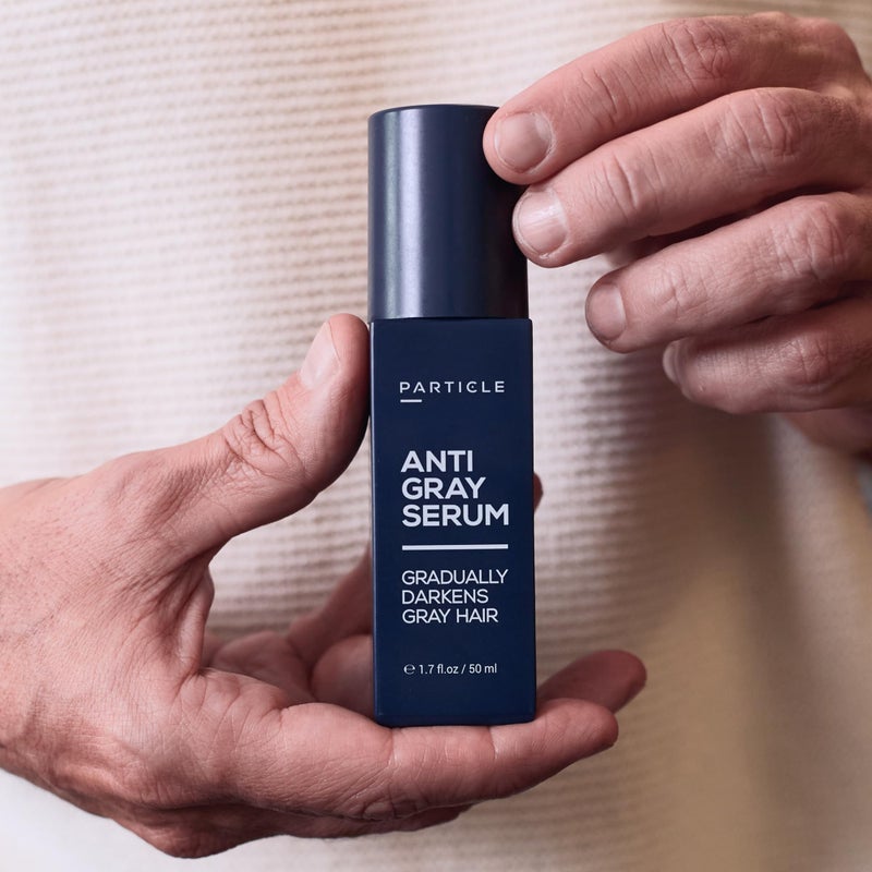 Particle Anti-Gray Serum for Men â€“ Gradually Reduces Gray Hair on Head & Beard Without Dye â€“ Natural Gray Reduction with Silverfreeâ„¢, Vitamin A, Melitane & Allantoin â€“ Peroxide & Ammonia Free - Image 5