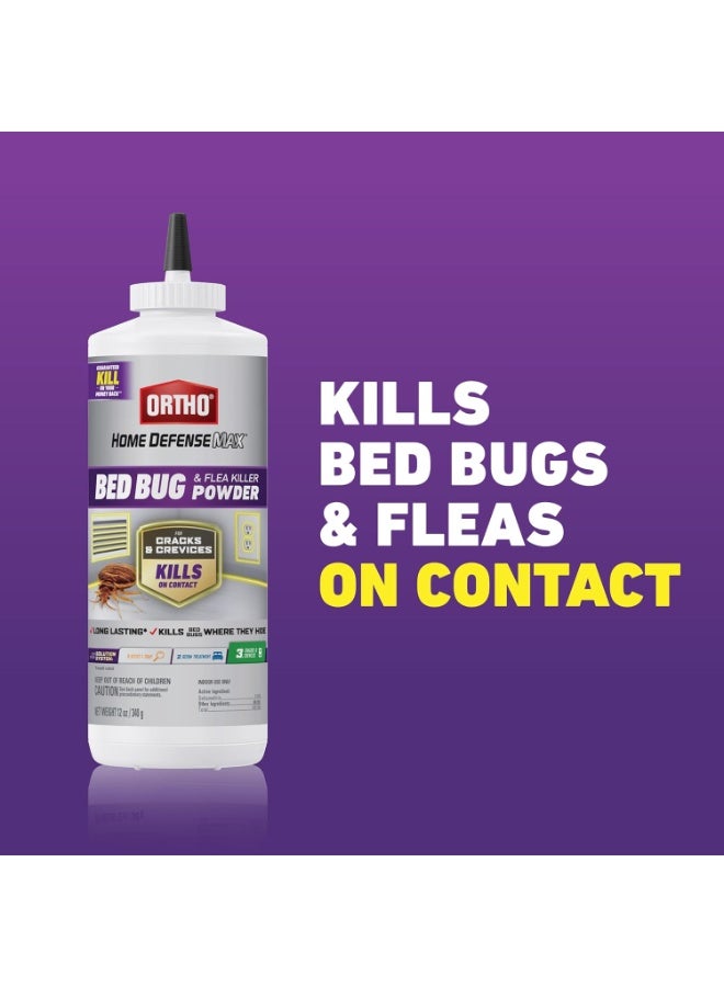 Ortho Ortho Home Defense Max Bed Bug & Flea Killer Powder, 12 oz. – Apply to Cracks and Crevices for Up to 8 Months of Control - Image 2