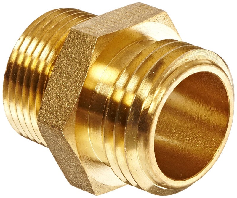 Valve DMH1010F Cast Brass Fire Equipment, Increaser Hex Nipple, 1" NPT Male x 1" NST (NH) Male