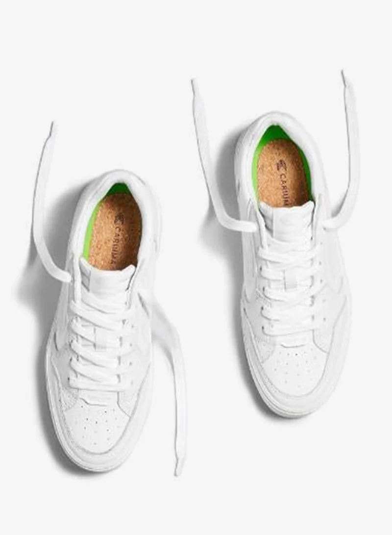 Cariuma  VALLELY White Leather Ice Logo  | Best Price UAE